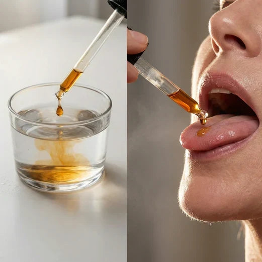 Étape 2 - diluer ou sous la langue